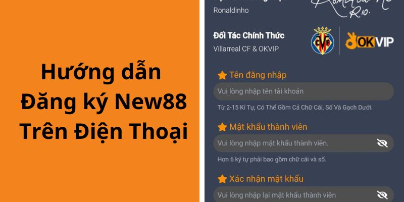 Đăng ký tài khoản trên điện thoại